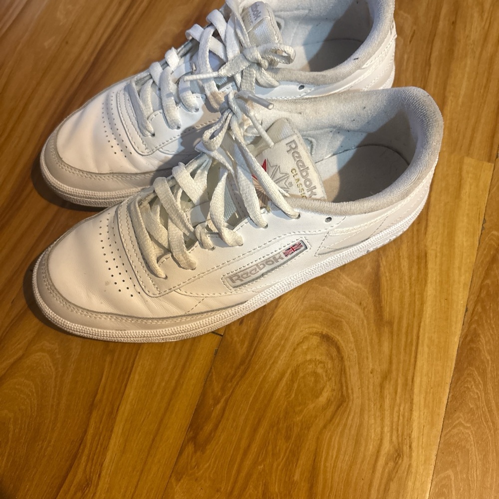 Reebok White Leather Sneakers